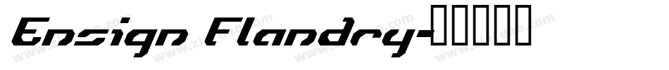 Ensign Flandry字体转换